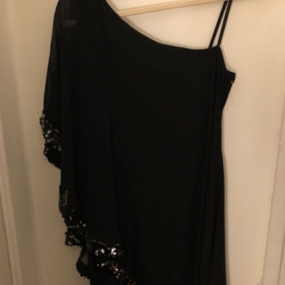 Sparkly Black Cocktail Dress - Picture 4 of 8